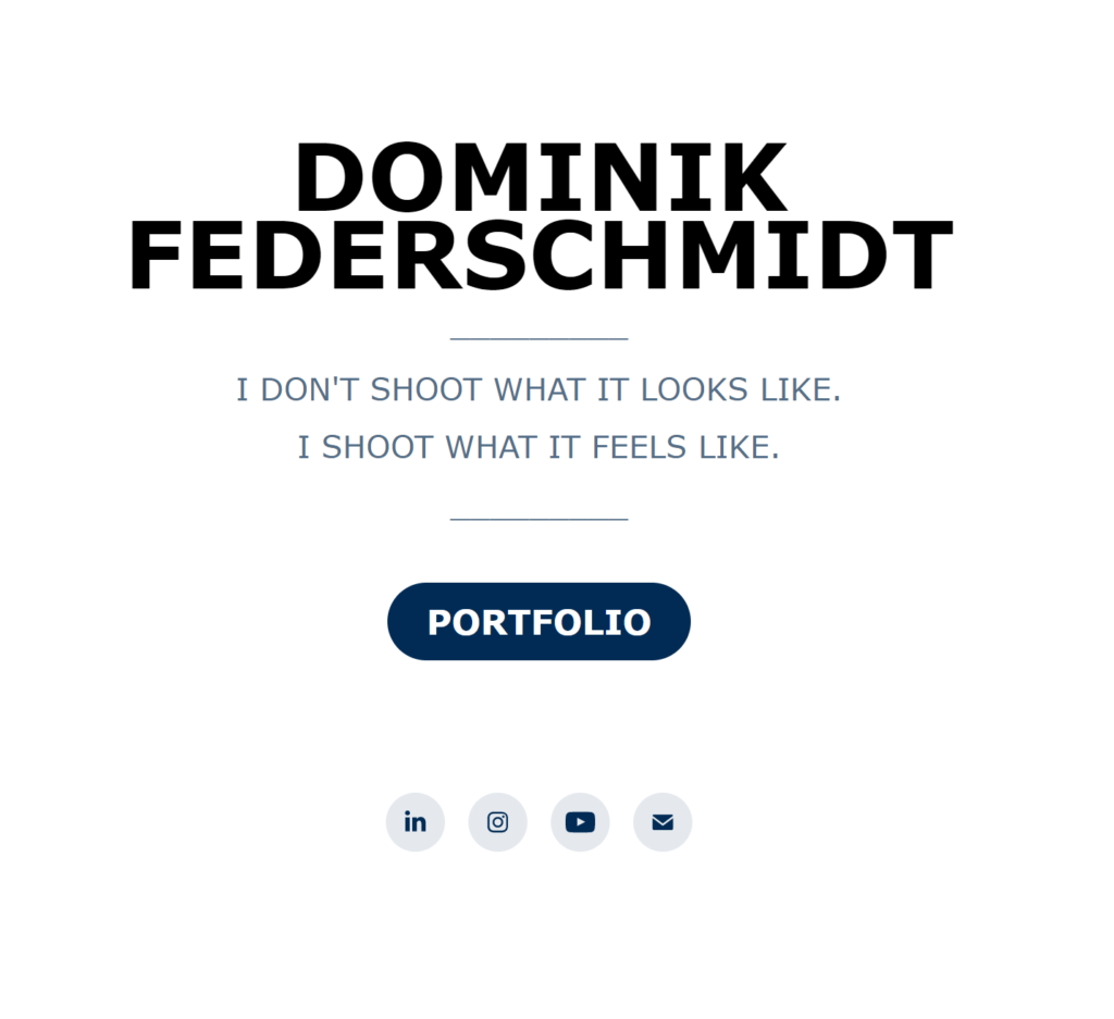 Dominik Federschmidt Portfolio